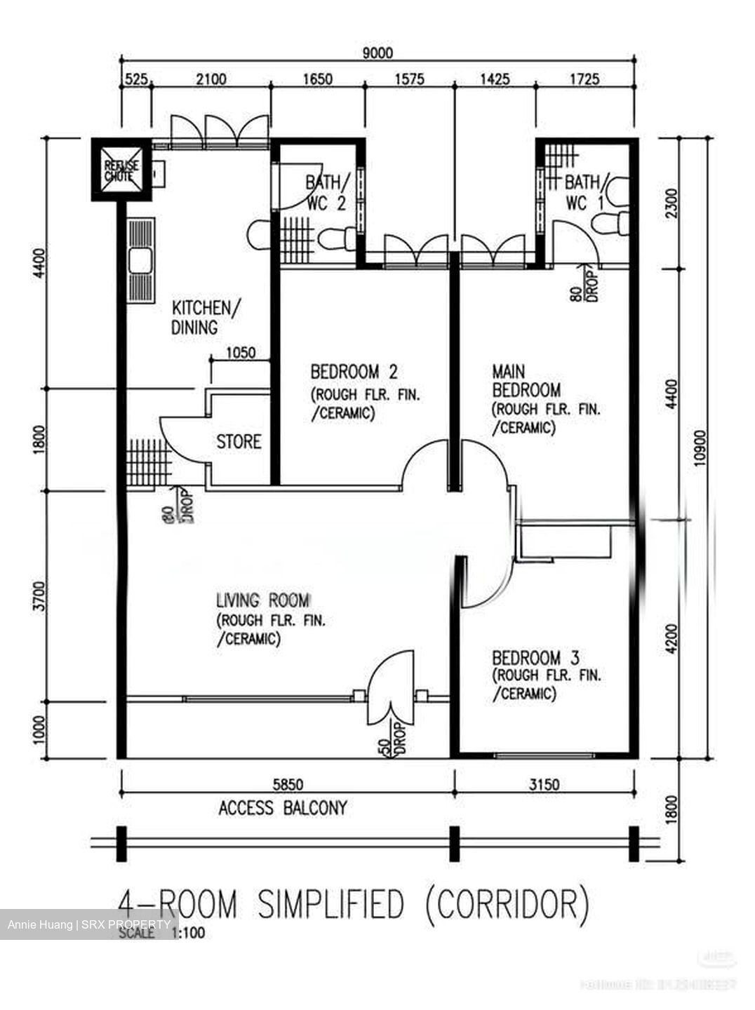 Blk 845 Woodlands Street 82 (Woodlands), HDB 4 Rooms #595746551